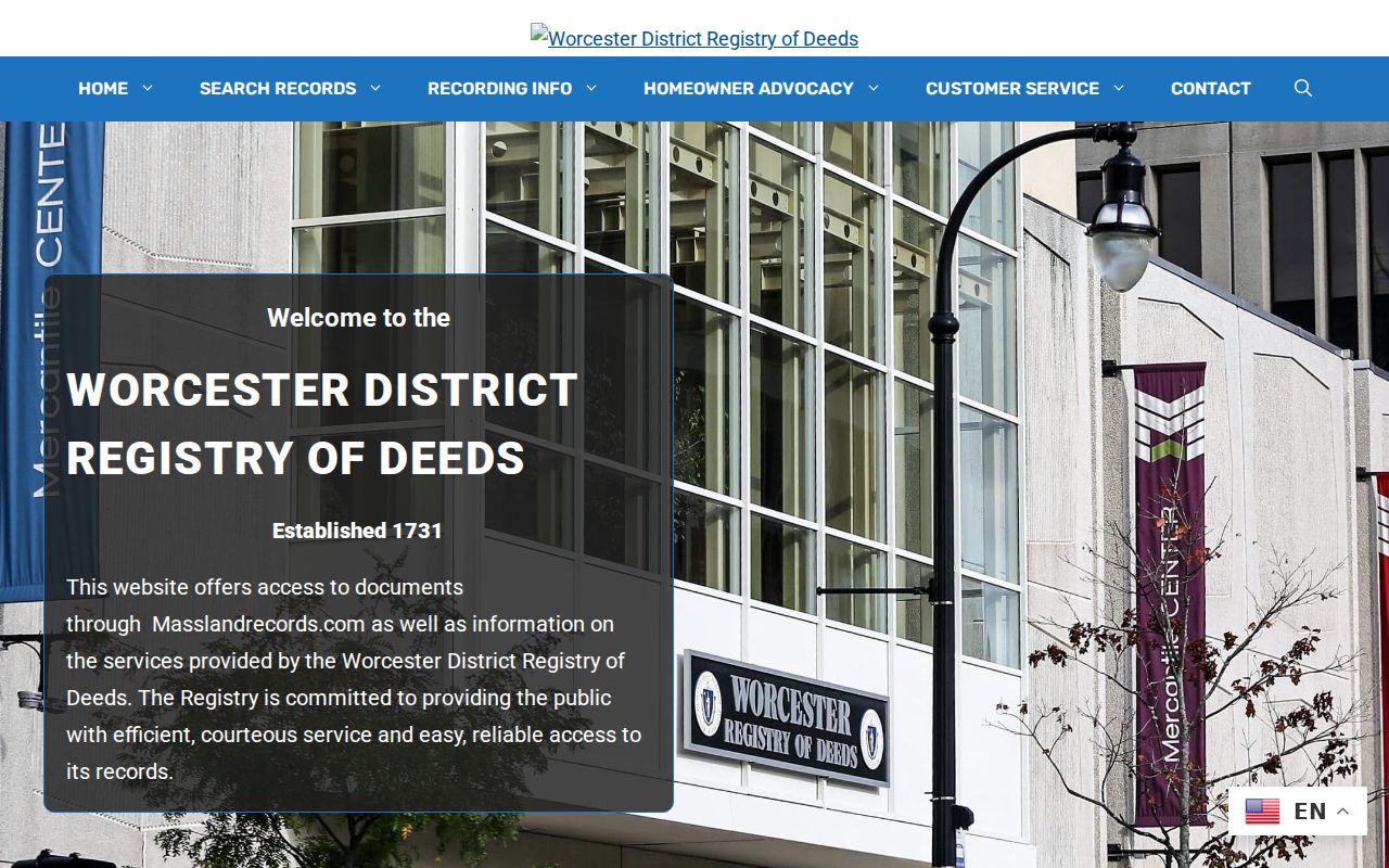 Shrewsbury previous residents Worcester Registry of Deeds access