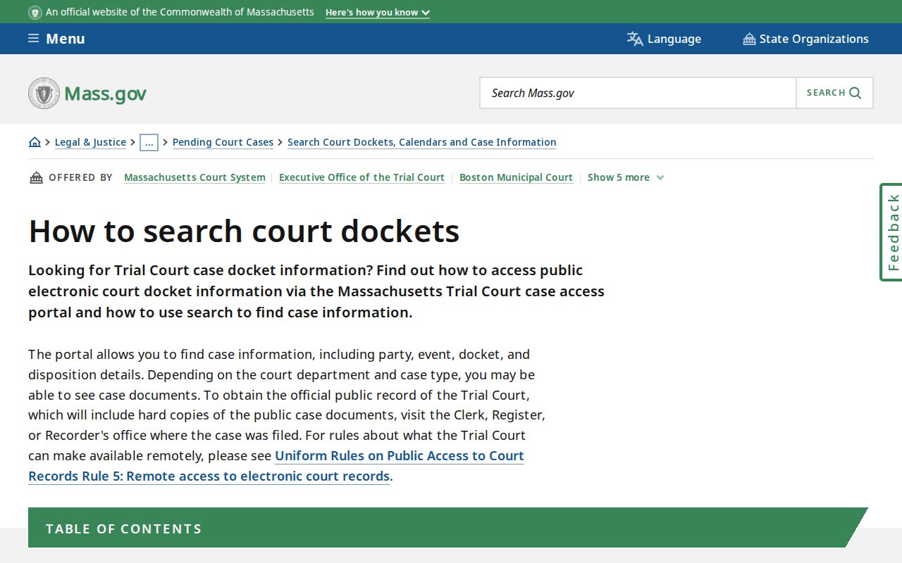 Shrewsbury resident lookup MassCourts docket search guide